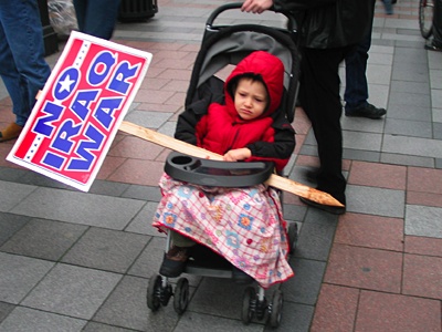 young protester